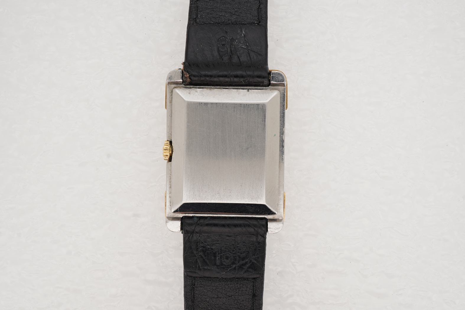 A 1970's/1980's stainless steel and gold Hermes manual wind wrist watch